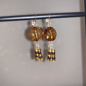 Gold Dangled Earrings